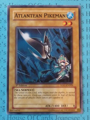 Atlantean Pikeman 5DS1-EN009 Yu-Gi-Oh Card 1st Edition New-image