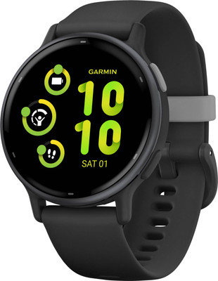 Garmin - vvoactive 5 GPS Smartwatch 42 mm Fiber-reinforced polymer - Slate A...-image