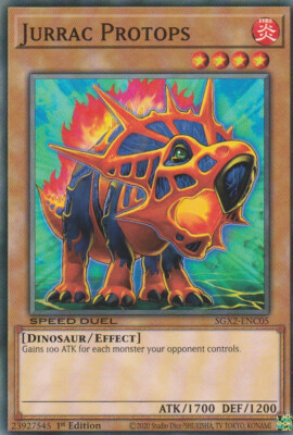YUGIOH CARD JURRAC PHOTOPS SGX2-ENC05 1ST EDITION-image