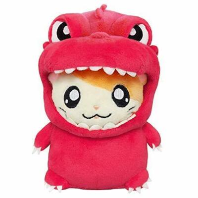 Godzilla x Hamtaro Collab Godziham-kun Plush Doll Stuffed Toy Red S 13.5cm NEW-image