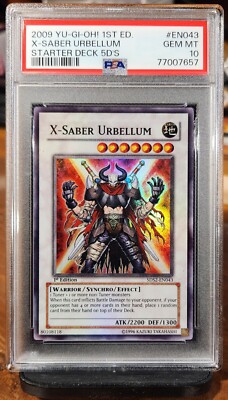 2009 Yu-Gi-Oh! Starter Deck 5D's X-Saber Urbellum 1st ed. #EN043 PSA 10 POP 1-image