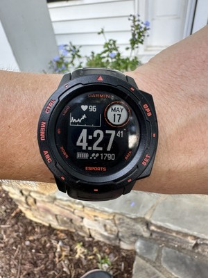 Garmin Instinct Esports Edition GPS Watch - Black Lava-image
