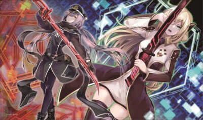 TCG Playmat/Deskmat YuGiOh Sky Striker Roze & Raye-image