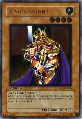 King's Knight - EEN-EN006 - Ultimate Rare - 1st Edition LP YuGiOh!  Booster Set -image