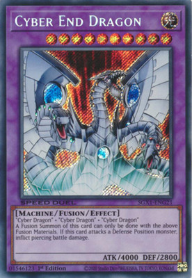 Near Mint x 1 Cyber End Dragon - SGX1-ENG21 - Secret Rare - 1st Edition SGX1 Spe-image