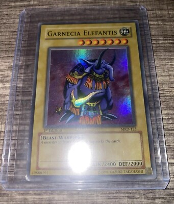 YUGIOH! Ungraded 2002 Garnecia Elefantis MRD-125 Super Rare 1st Edition-image