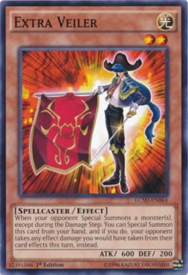 Extra Veiler - LC5D-EN064 - Common - 1st Edition x3 - Lightly Played-image