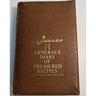 A General's Diary of Treasured Recipes by Frank Dorn 'Leather Hardcover' 1953-image