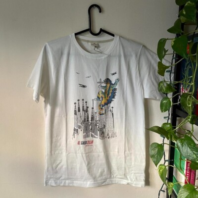 EL GAUDIZILLA Tshirt from TYPOGRAPHIA CITY EXCLUSIVES Godzilla Gaudi Barcelona-image