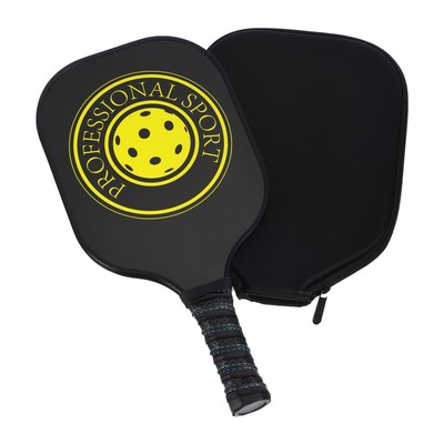 Graphite Pickleball Paddle Carbon Fiber Polymer Racket with Protective Cover-image