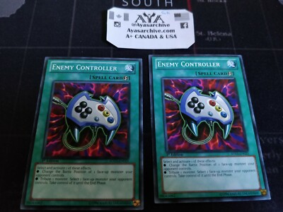2X ENEMY CONTROLLER - 1ST ED  COMMON NM/VLP 5DS3-EN025 - YUGIOH A+ STORE -image