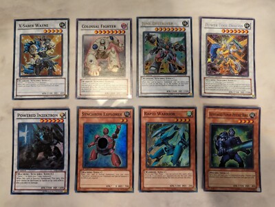 Yu-Gi-Oh 8 Card Lot 5DS1 5DS3 X-Saber Power Tool Dragon Junk Destroyer-image