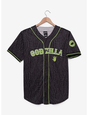Godzilla Embroidered Baseball Jersey — BoxLunch Exclusive XL-image