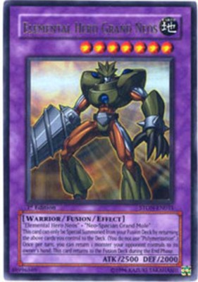 Elemental Hero Grand Neos - STON-EN035 - Ultra Rare - 1st Edition NM YuGiOh!  Bo-image