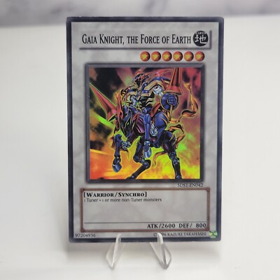 Yugioh Gaia Knight The force of eath 5DS1-EN042 MINT Holo-image