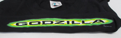 UNUSED! 1998 GODZILLA Movie T-SHIRT Extra-Large 100% COTTON Black CM3514-image