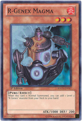 Yu-Gi-Oh Card - HA03-EN017 - R-GENEX MAGMA (super rare holo) - NM-image