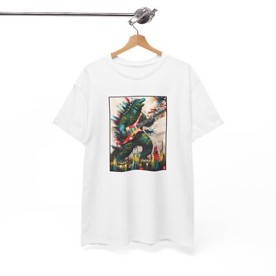 Vintage Graphic Godzilla tee, unisex monster band shirt-image