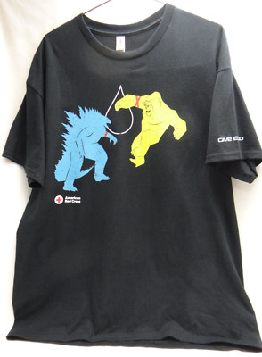 American Red Cross Godzilla x Kong, The New Empire Movie Promo T-Shirt, Ex Large-image