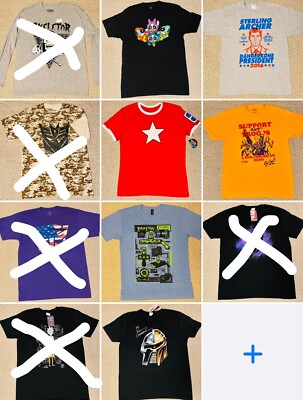 Assorted NEW TV Animation T Shirts Adult Large Choose! 2 for $16, 3 for $20 G.I.-image