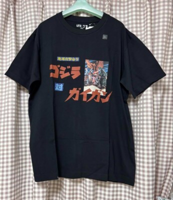 XL(JPN) UNIQLO Godzilla 70th UT Godzilla vs. Gigan T-shirt Black from Japan-image