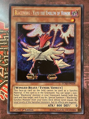 Blackwing - Vayu The Emblem Of Honor - LC5D-EN118 - Secret Rare - 1st Edition-NM-image