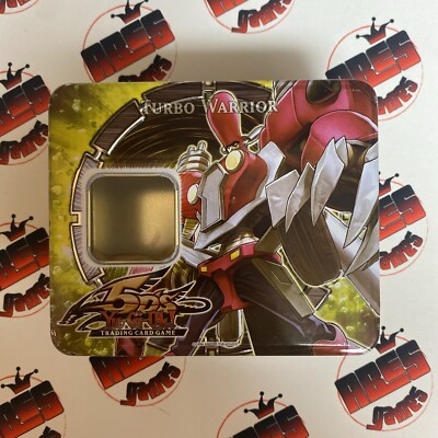 Yugioh 5DS 2008 Turbo Warrior Empty Card Collectible Tin-image