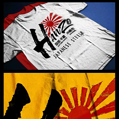 Samurai T-Shirt deadly warrior with sword Bushido Code Japanese steel tee-image