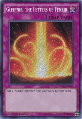 Yugioh! LP Gleipnir, the Fetters of Fenrir - LC5D-EN203 - Secret Rare - 1st Edit-image