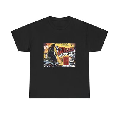 Godzilla, King of the Monsters! 1956 Vintage Retro Movie Poster Unisex T-shirt -image