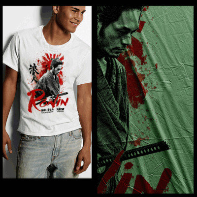 Samurai T-Shirt deadly warrior with sword Bushido Code Japanese katana fearless-image