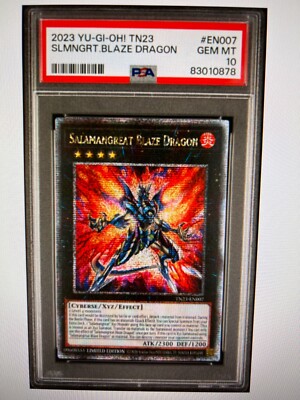 YUGIOH PSA 10 2023 Salamangreat Blaze Dragon TN23-EN007 QCR 🔥-image