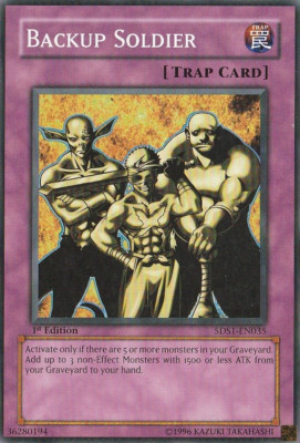 YUGIOH Backup Soldier Starter Deck: Yu-Gi-Oh! 5D's 5DS1-EN035 Common 1st Edit MP-image