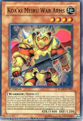RGBT EN081 1ST ED KOA KI MEIRU WAR ARMS SUPER RARE-image