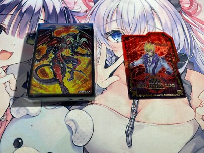 YuGiOh 5D’s Red Dragon Archfiend Card Sleeve protector 70 PC + Field Center Card-image