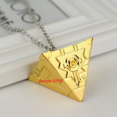 Yu-Gi-Oh! Millennium Puzzle Necklace Pendant Yugi Pegasus Chain Toys Cards Prop-image