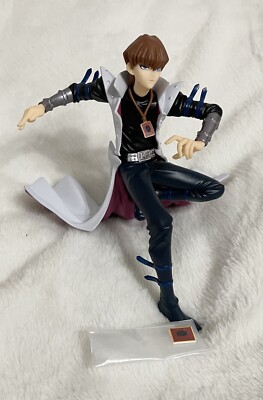 Yugioh Yu Gi Oh, Seta Kaiba PVC Full Character Figure with Dueling Card-image