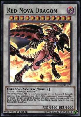 Yu-Gi-Oh! - Red Nova Dragon 2014 LC5D-EN073 Super Rare 1st Edition-image