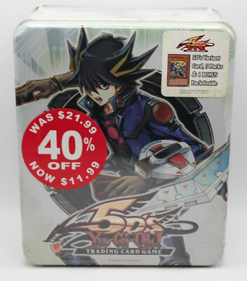 (402738) Yugioh 5Ds 2008 (Yusei Fudo) MONTAGE DRAGON COLLECTOR'S TIN  - NON MINT-image