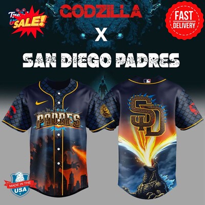 San Diego Padre x Godzilla Special 2025 Jerseyy-image