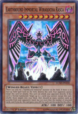 Yu-Gi-Oh Card - LC5D-EN150 - EARTHBOUND IMMORTAL WIRAQOCHA RASCA (super rare)-image