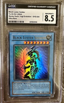 CGC 8.5 YUGIOH 2004 Black Luster Soldier SYE-024 Ultra Rare Unlimited-image