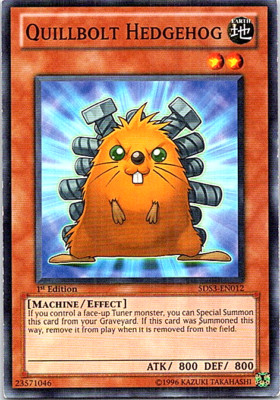 Quillbolt Hedgehog 5DS3-EN012 Yu-Gi-Oh! Light Play 1st Edition-image