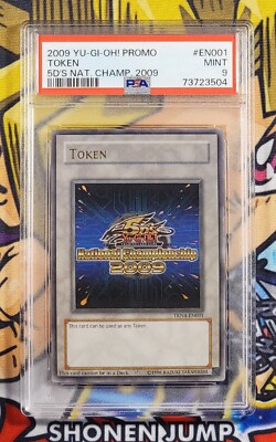 2009 5D's National Championship Token PSA 9 Mint YUGIOH TKN4-EN001 Ultra Rare-image