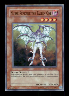 Yugioh GX05-EN001 Nurse Reficule the Fallen One Unlimited Super Rare Effect-image