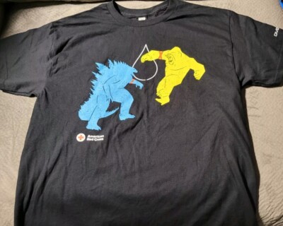 GODZILLA x KONG The New Empire American Red Cross Specialty T-shirt, Sz L, NWOT-image