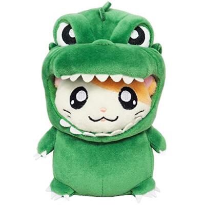 Godzilla Hamtaro Collab Plush Green (S) 13.5cm Godzi-Ham-kun-image