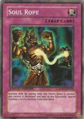 Soul Rope - LODT-ENSE2 - Super Rare - 1st Edition NM YuGiOh!  Booster Set Cards -image