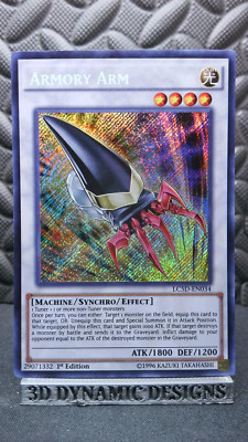 | Yugioh Armory Arm LC5D-EN034 1st Edition Secret Rare Legendary 5Ds  LP 🔥 |-image