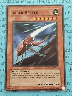 Saber Beetle 5DS2-EN012 Yu-Gi-Oh Card (U) New-image